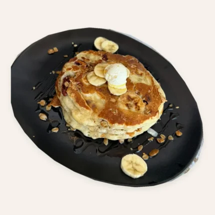 Farina Arena Banana Crunch Pancakes